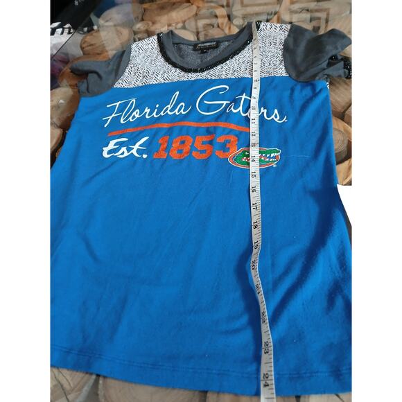 Gameday Couture University of Florida Gators V-neck T-shirt Blue Gray XS - Picture 11 of 11